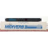 A Alesis Midiverb II multi effects processor, rack mountable, original box wit manual