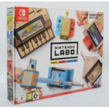 A Nintendo Labo variety kit, for Nintendo Switch, with cartridge and mostly complete cardboard,