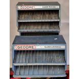 Three Gedore socket shop counter displays, 44 x 31 x 22cm