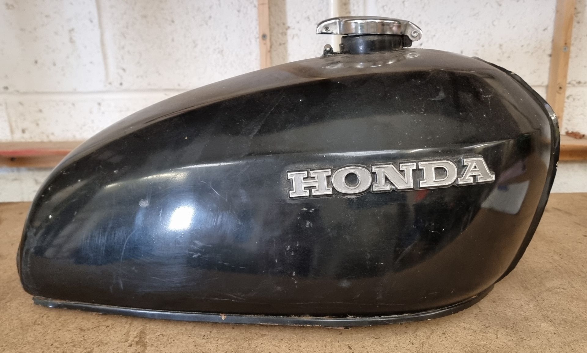 A Honda CB450 petrol tank, it has been professionally sealed.