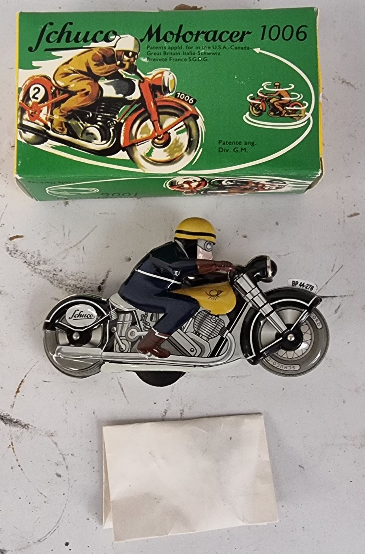 A Schuco Motoracer 1006, boxed and unused