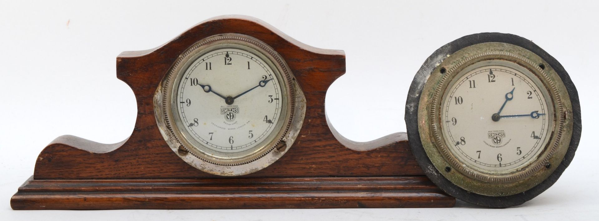 A Smiths vintage dash clock, P.237.970 and another P.31.983 (2)