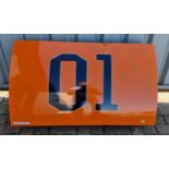 A General Lee dummy door panel, wall mounted, 100 x 59cm