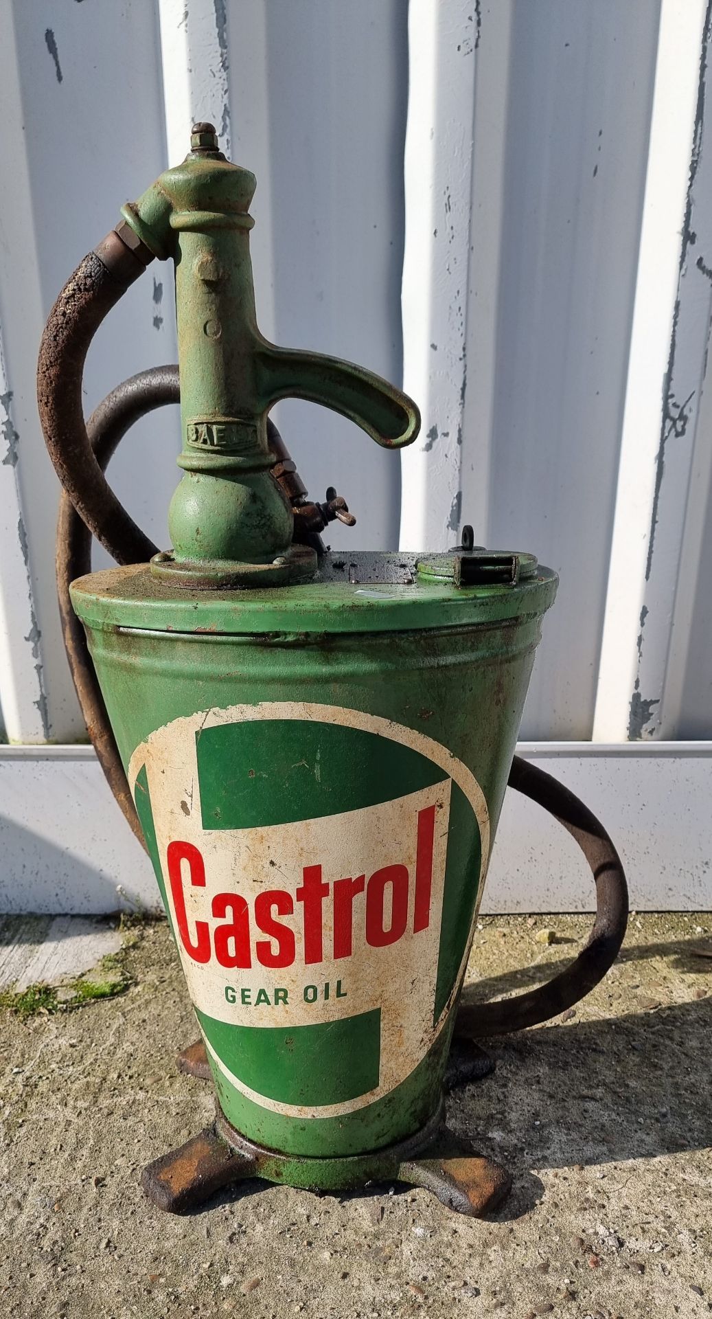 A Castrol oil forecourt dispenser, 65cm