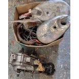 An NSU Quickly engine, carb and other spares