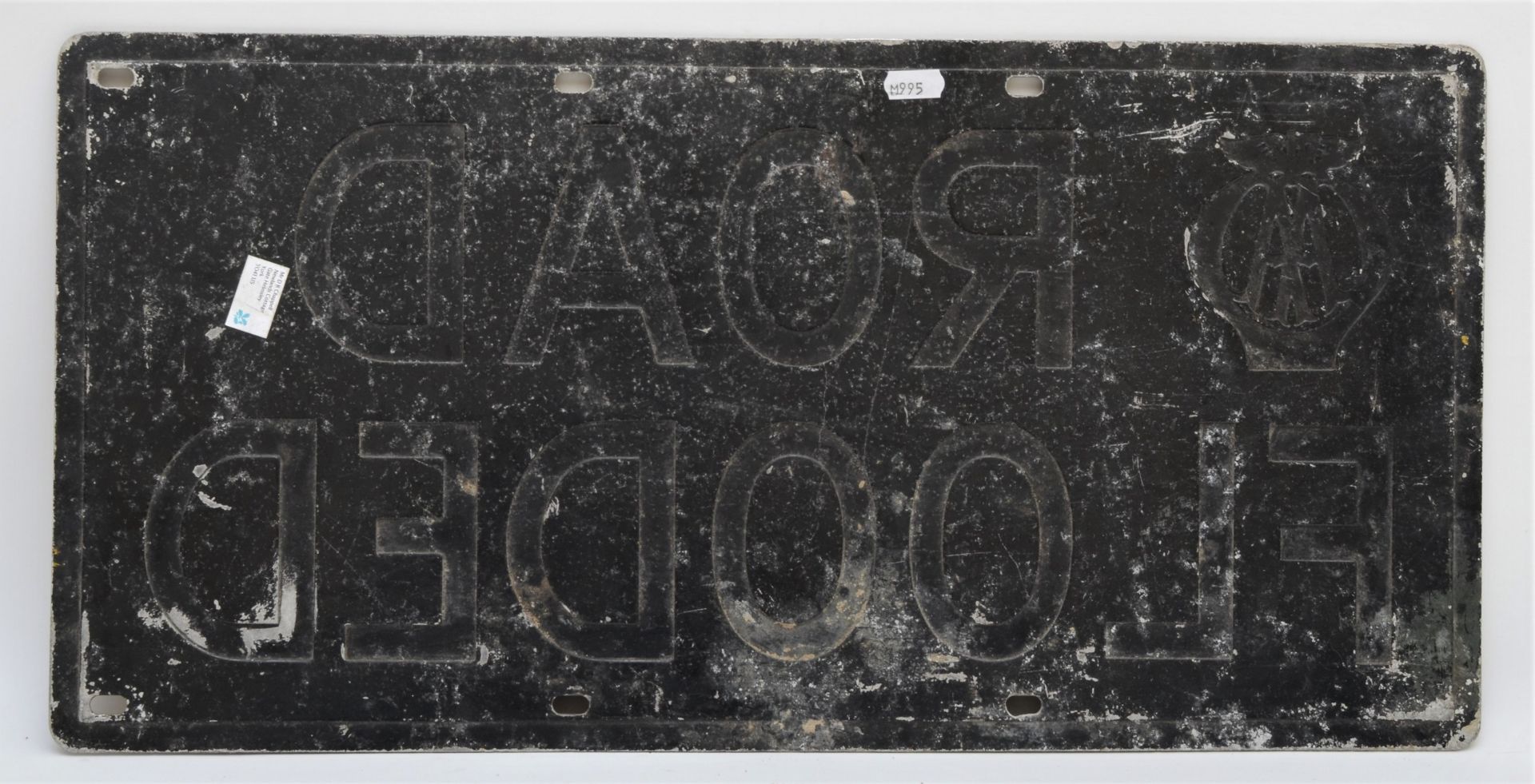 An AA ROAD FLOODED alloy sign, 30.5 x 61cm. - Image 2 of 2