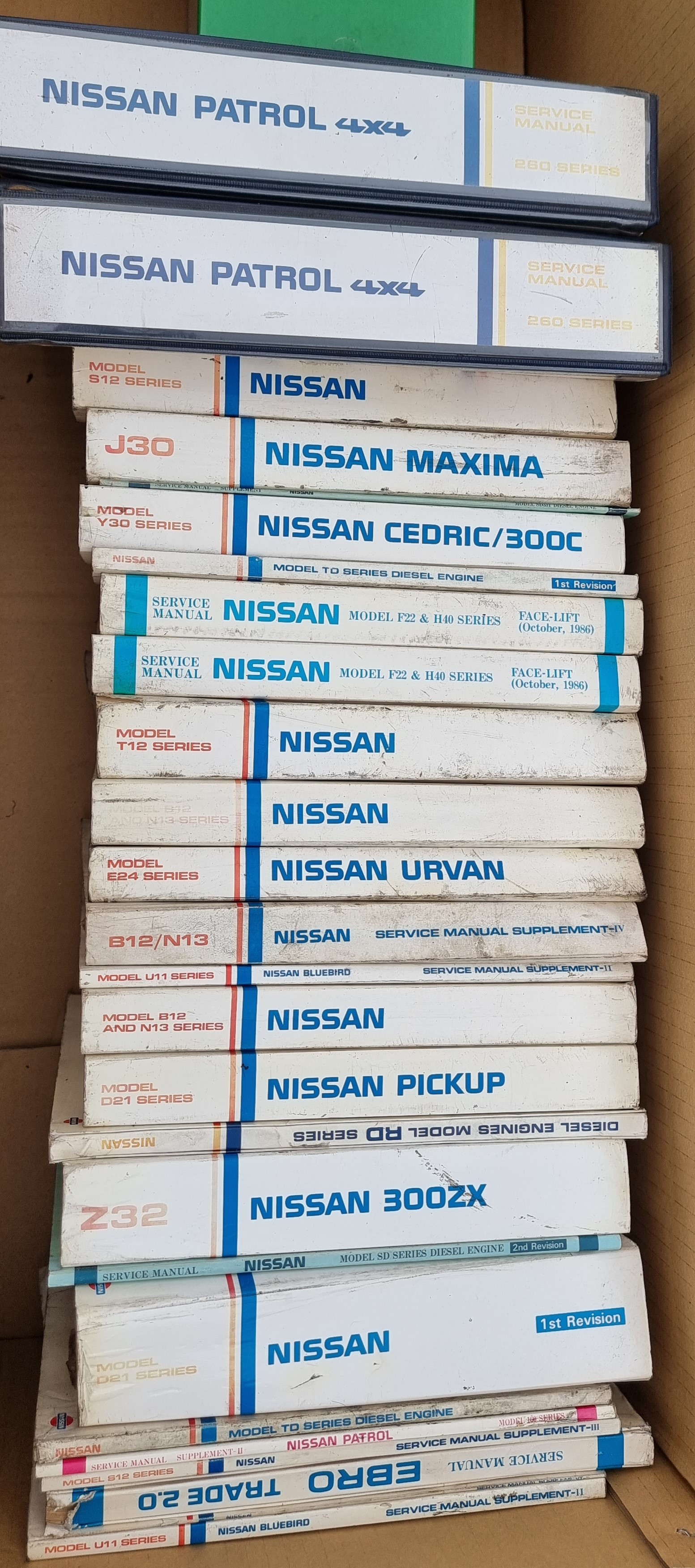 A collection of Nissan workshop manuals