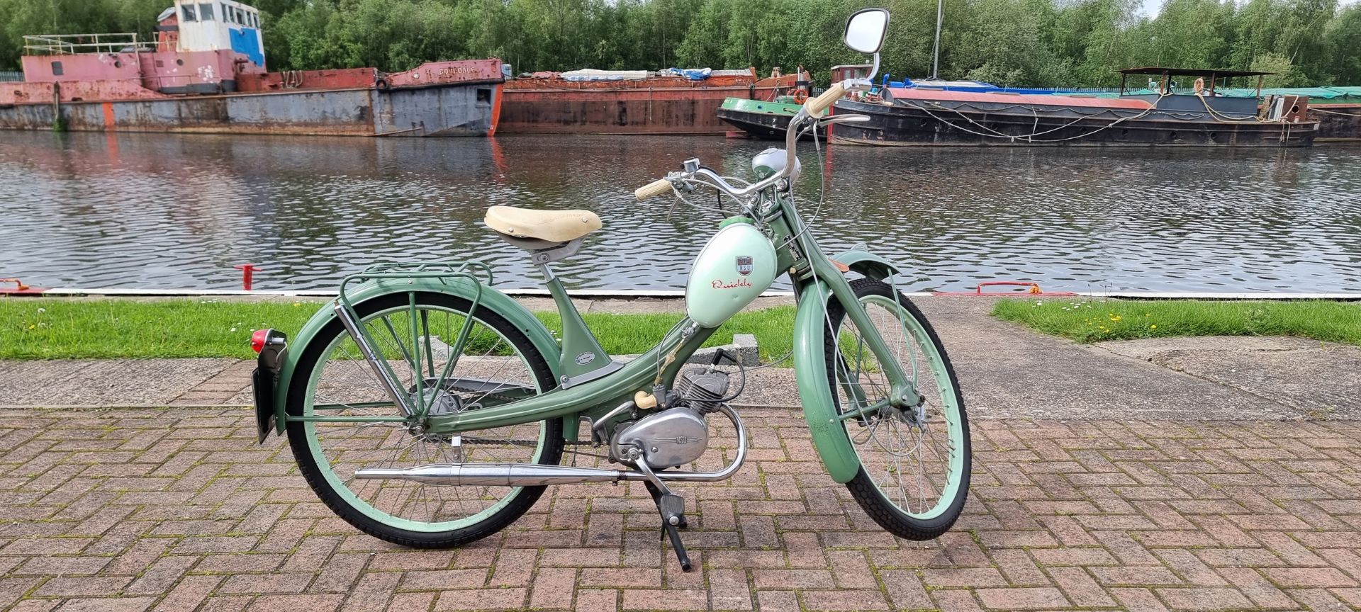 1961 NSU Quickly S, 49cc. Registration number 322 XVC (non transferrable). Frame number 866984.