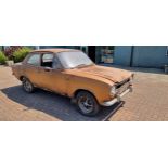 1975 Ford Escort Mk1, 2 door, 1298cc, project. Registration number HPE 46N. Chassis number
