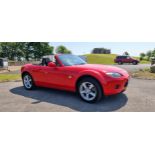 2006 Mazda MX5 NC, 1798cc. Registration number HV56 WRA. VIN number JMZNC188200122604. Engine number