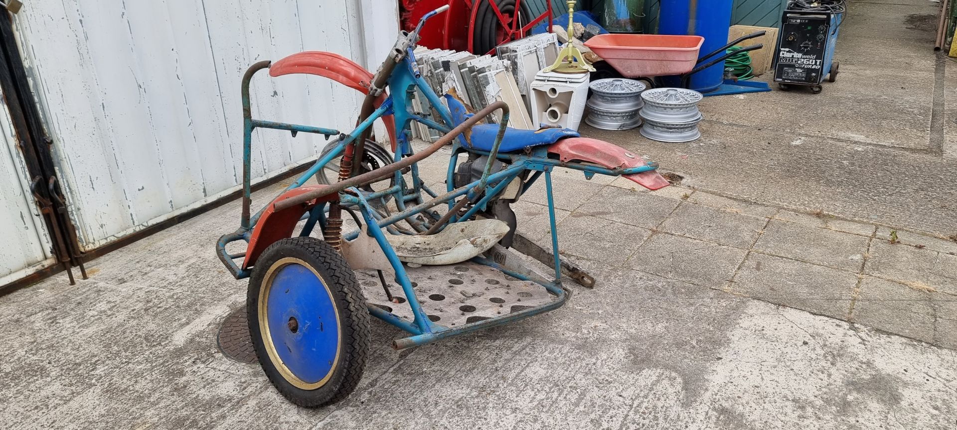 1987 Kawasaki KX500 trials out fit frame - Image 3 of 4