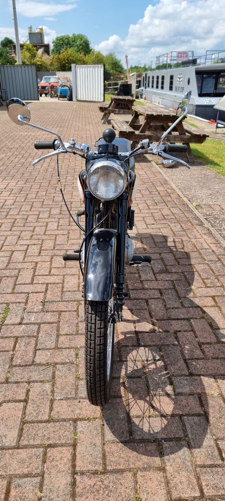 1957 BSA Bantam D3, 150cc. Registration number JAS 422 (non transferable). Frame number CD3 18485. - Image 5 of 15