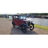 1931 Austin Seven Mulliner Saloon, 700cc. Registration number WJ 430 (non transferrable). Chassis