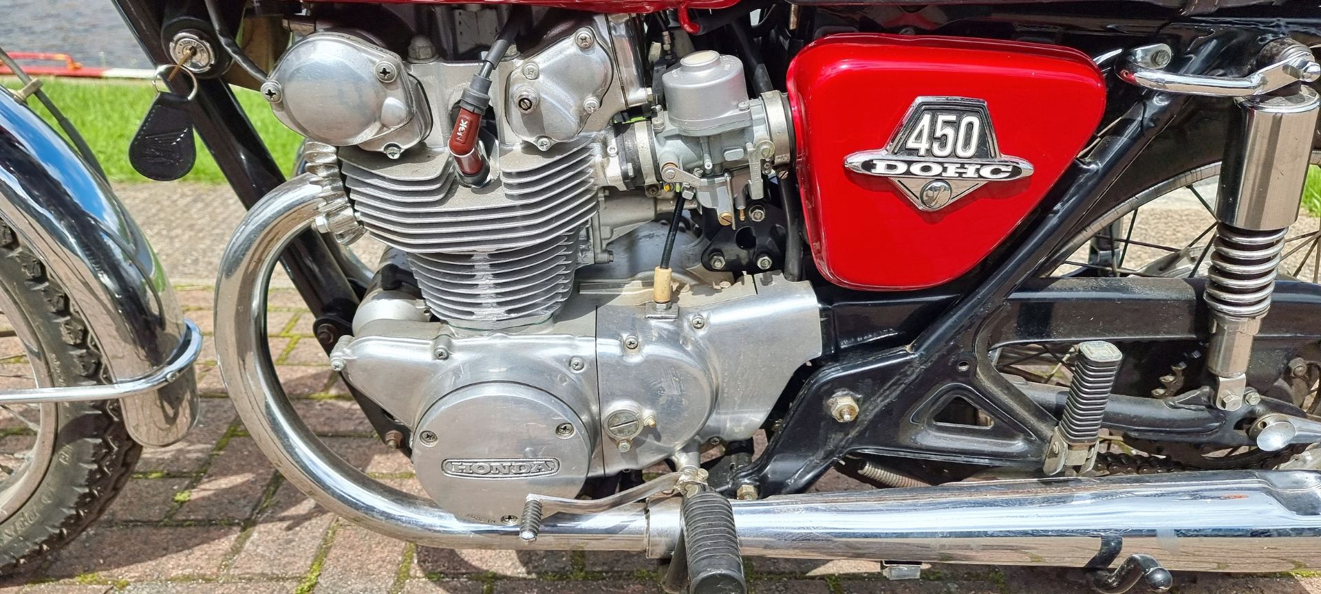 1971 Honda CB 450 K4, 444cc. Registration number EKH 158J. Frame number CB450 4129861. Engine number - Image 7 of 14