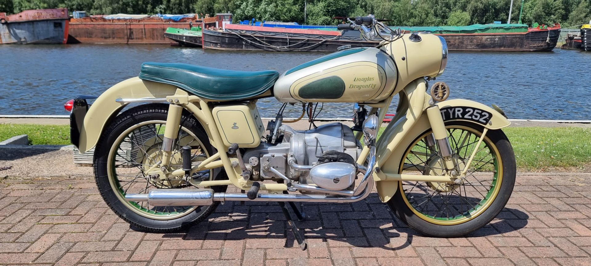 1957 Douglas Dragonfly, 350 cc. Registration number TYR 252 (non transferable). Frame number 1584/6.