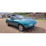 1998 Mazda MX5 Berkeley Limited Edition, 1840cc, project. Registration number R650 EOU. VIN number