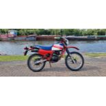 1986 Honda XL125R Paris - Dakar, 124cc. Registration number C731 JYC. Frame number TD01001461.