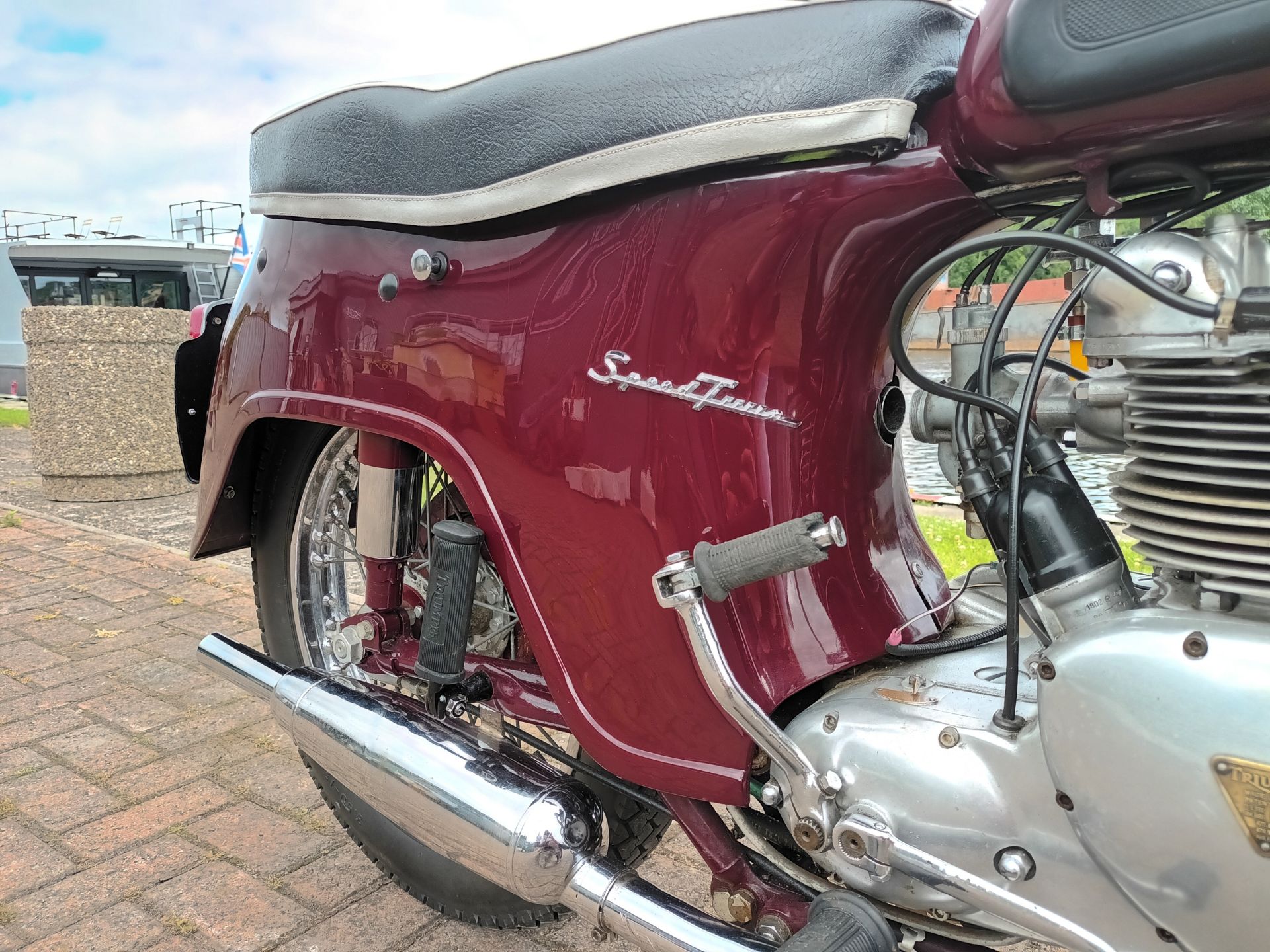 1959 Triumph 5TA Speed Twin, 500cc. Registration number 418 GKE (non transferrable). Frame number - Image 14 of 14