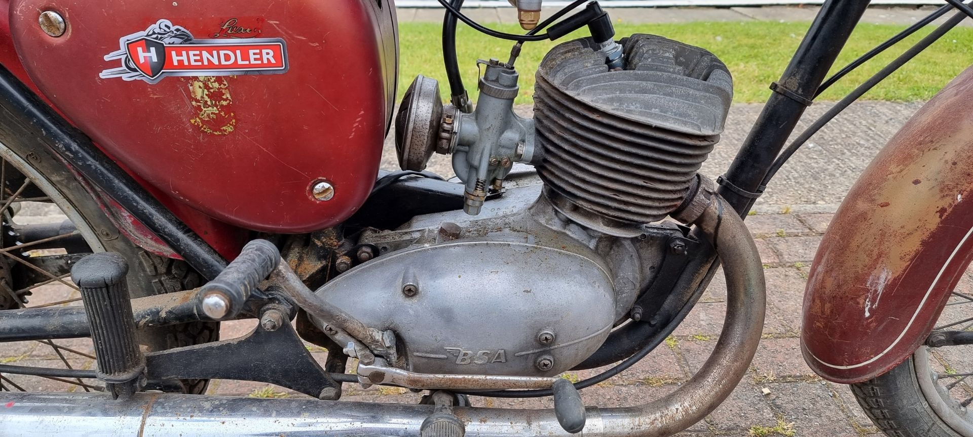 1966 BSA Bantam D7 Super, 175cc. Registration number GNJ 69D. Frame number D7 51138. Engine number - Image 3 of 13