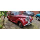 1951 Riley RMB, 2500cc. Registration number FAS 961. Chassis number 61S/8258. Engine number 6965.