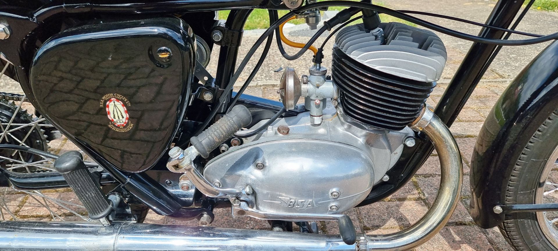 1957 BSA Bantam D3, 150cc. Registration number JAS 422 (non transferable). Frame number CD3 18485. - Image 3 of 15