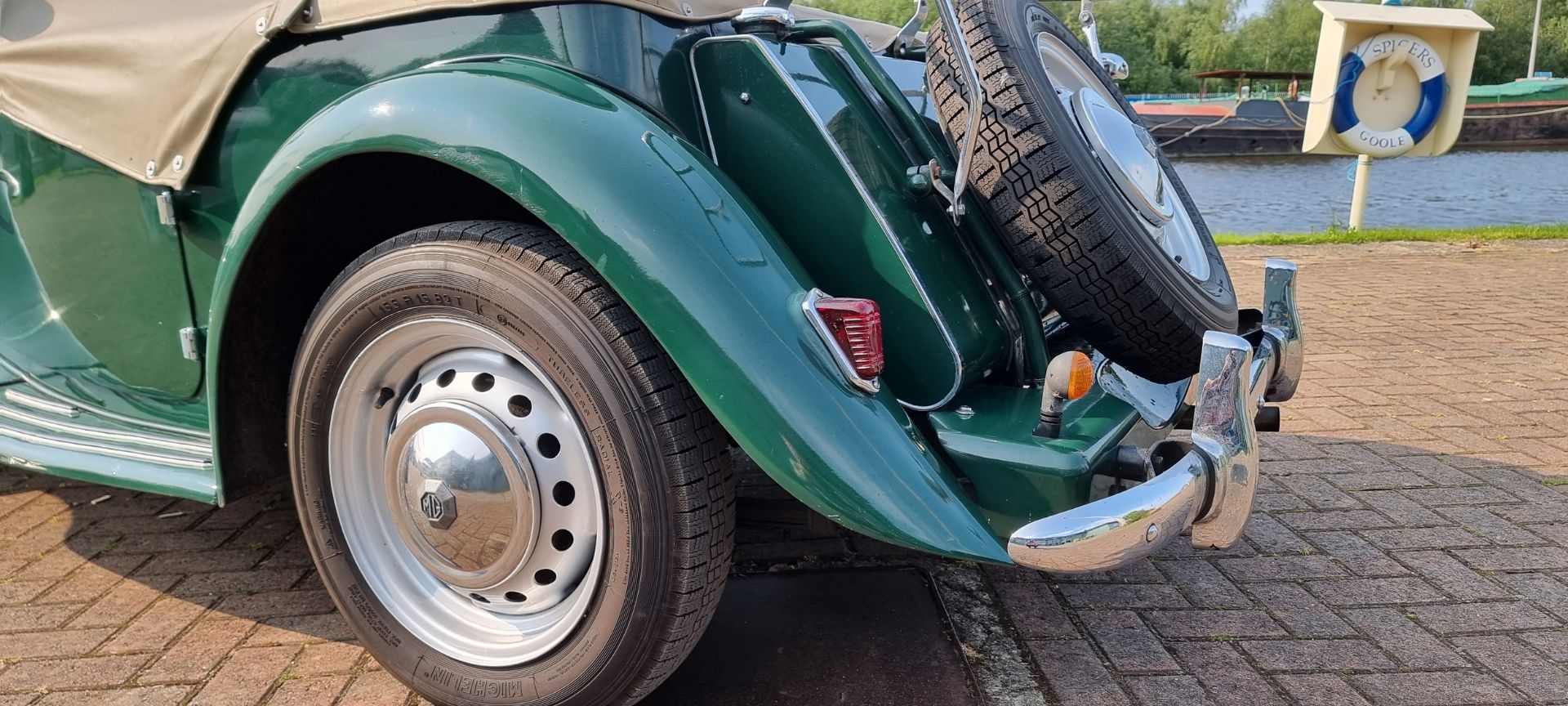 1951 MG TD/C, Mk 2, 1250cc. Registration number KAS 395 (non transferrable). Chassis number TD/ - Image 6 of 20