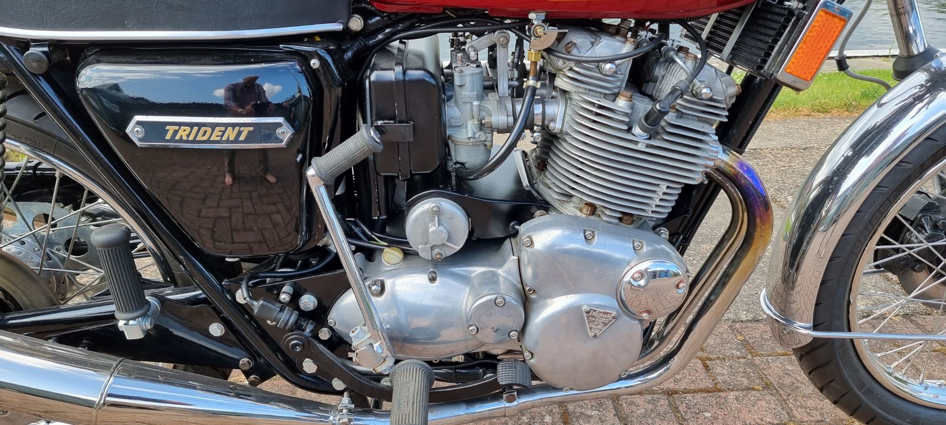 1976 Triumph T160V Trident, 736cc. Registration number OFO 413R. Frame number EK03925. Engine number - Image 3 of 15