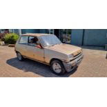 1983 Renault 5 TL, with Gordini engine upgrade, project. Registration number BRT 877Y. Chassis