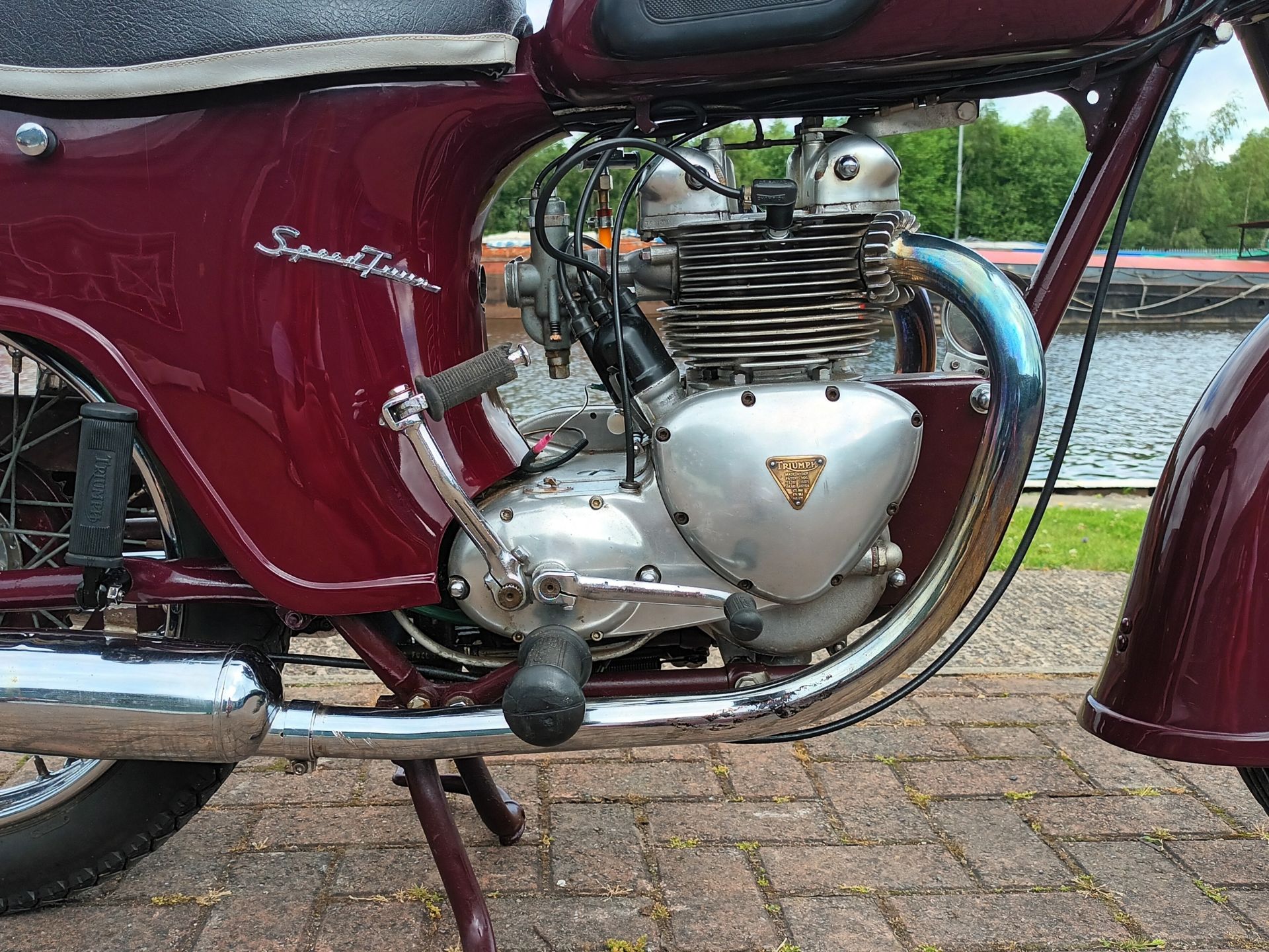 1959 Triumph 5TA Speed Twin, 500cc. Registration number 418 GKE (non transferrable). Frame number - Image 3 of 14