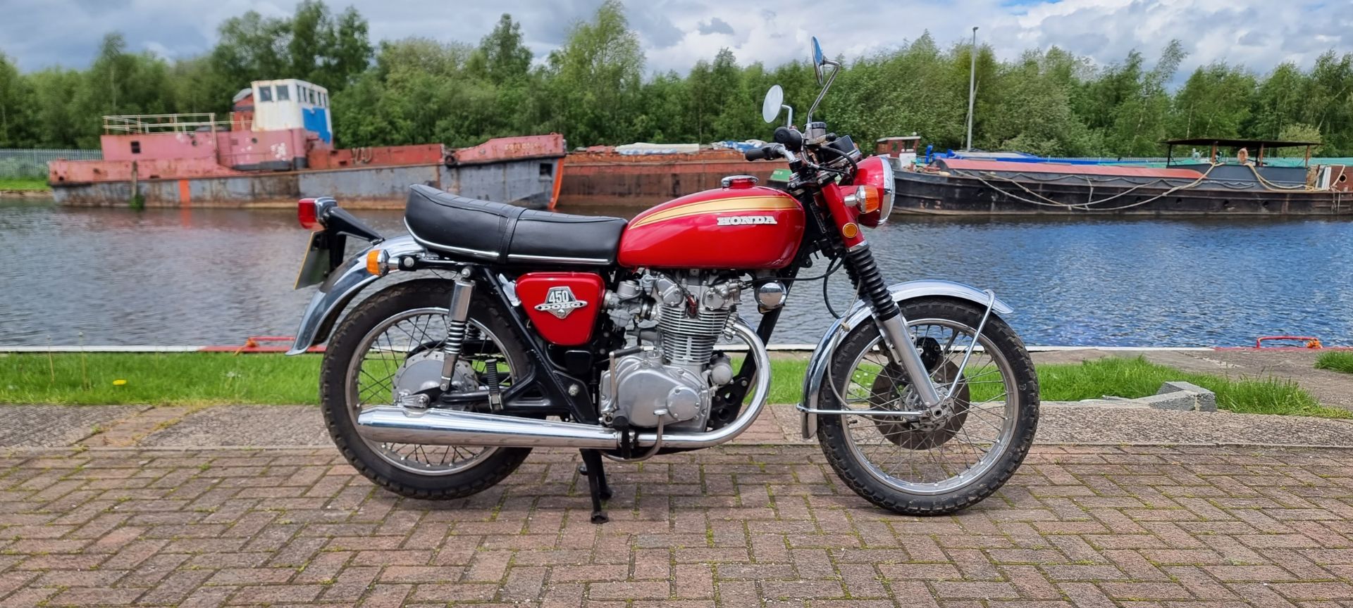 1971 Honda CB 450 K4, 444cc. Registration number EKH 158J. Frame number CB450 4129861. Engine number