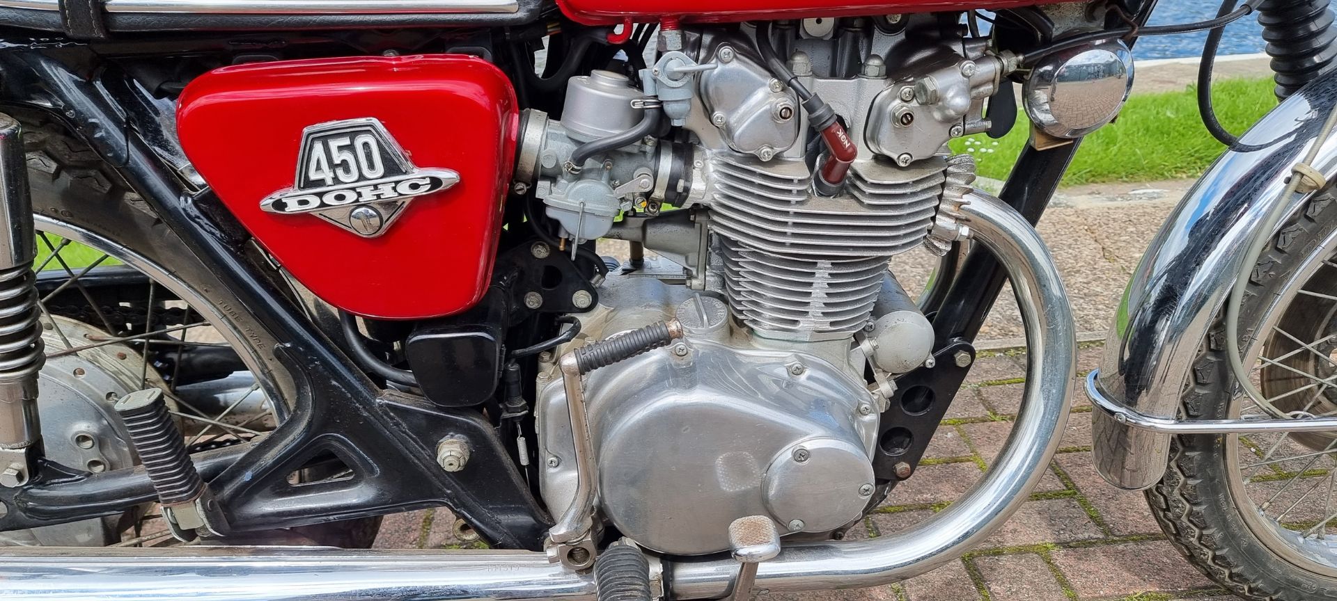 1971 Honda CB 450 K4, 444cc. Registration number EKH 158J. Frame number CB450 4129861. Engine number - Image 3 of 14