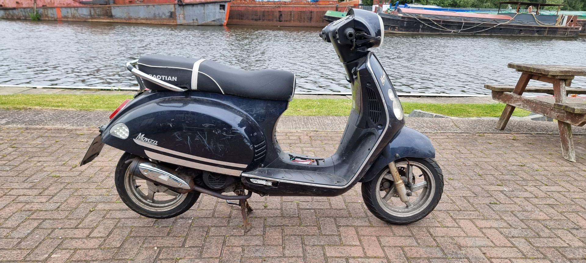 2015 Baotian Monza BT49 QT 21, 49cc. Registration number FY65 FFL. For spares or repair, MOT expired