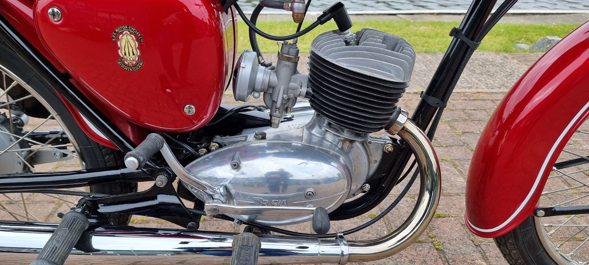 1965 BSA Bantam D7 Super, 175cc. Registration number BJC 224C. Frame number D7 45777. Engine - Image 3 of 12