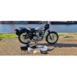 2007 Royal Enfield Bullet 350, 346cc. Registration number CX07 DVB. Frame number