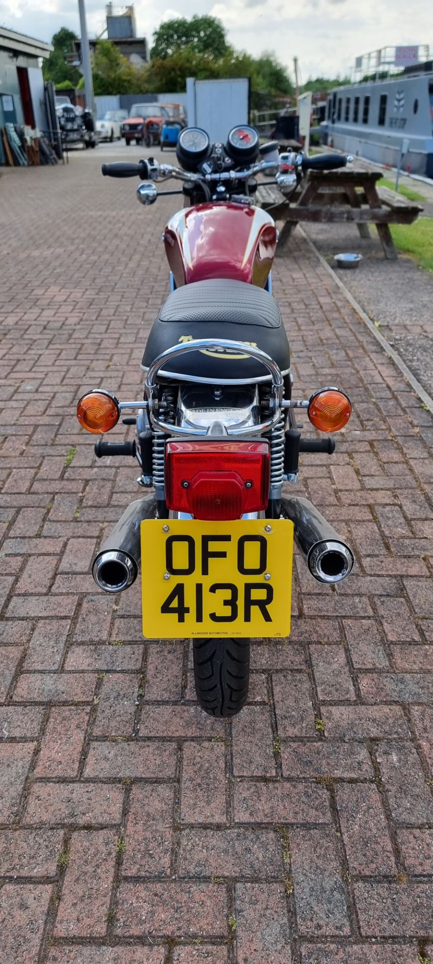 1976 Triumph T160V Trident, 736cc. Registration number OFO 413R. Frame number EK03925. Engine number - Image 9 of 15