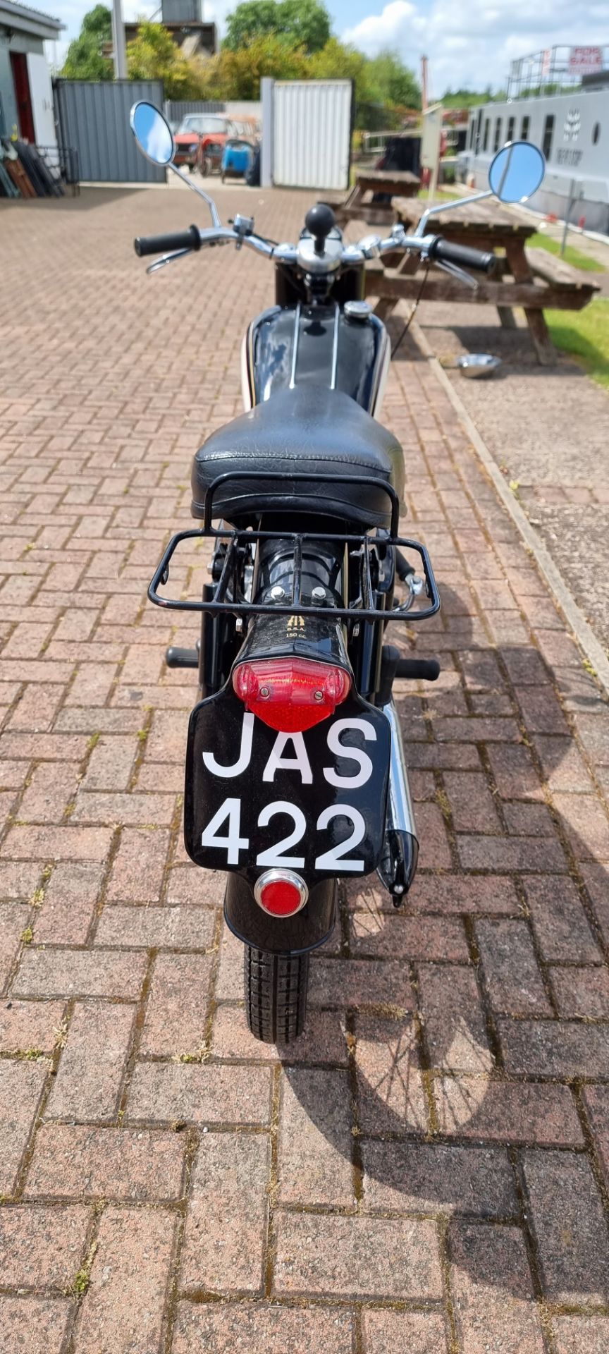 1957 BSA Bantam D3, 150cc. Registration number JAS 422 (non transferable). Frame number CD3 18485. - Image 9 of 15