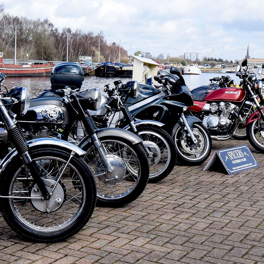 Classic cars and motorcycles