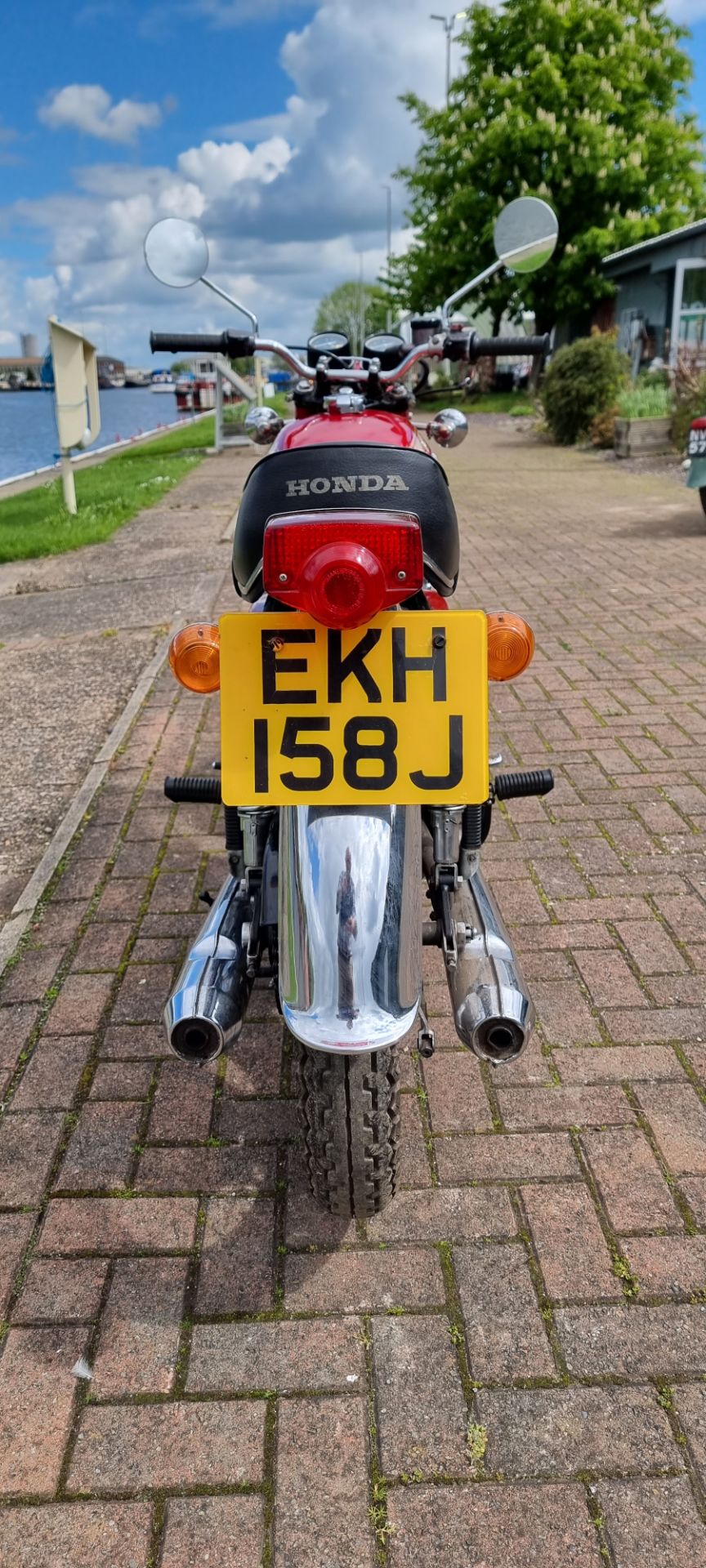 1971 Honda CB 450 K4, 444cc. Registration number EKH 158J. Frame number CB450 4129861. Engine number - Image 9 of 14