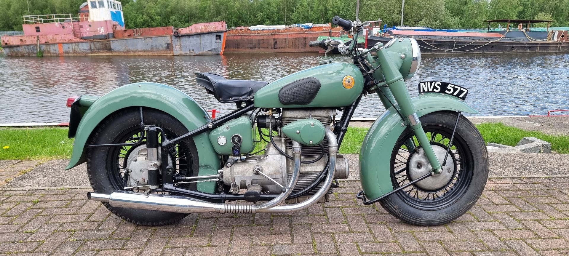 1950 Sunbeam S7 Delux, 500cc. Registration number NVS 577. Frame number S7-2924. Engine number S8-