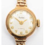Audax, a 9ct gold manual wind ladies wristwatch, London 1962, 13.5gm, original case