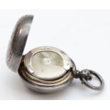 An Edwardian silver sovereign case, Birmingham 1901, 30mm