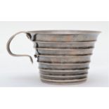 An Egyptian silver tapering mug, Beni Souef 1939, 5.5cm, 82gm