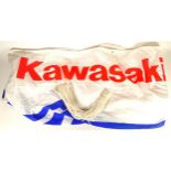 A modern nylon advertising banner 'Kawasaki Jet Skis' (with rope)