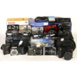 Twenty digital cameras, to include a Fujifilm Finepix AX, a Canon PowerShot SX130 IS, a Fujifim