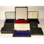 LOT WITHDRAWN FROM AUCTION A substantial collection of jewellery,watch and sliver flatware boxes (3)