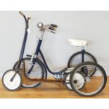 A 1960s child's tricycle, together with a child's scooter. (2)