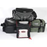 A substantial collection of camera bags and cases, including leather and canvas examples (2)