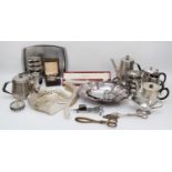 An Edwardian silver travelling Communion set, London 1904/09/10, comprising chalice, plate and