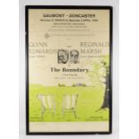 A poster for the play The Boundary, by Michael Claughton, starring Glynn Edwards (Minder) and