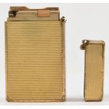 Dupont, a gold plated Rollagas lighter, hinge A/F,